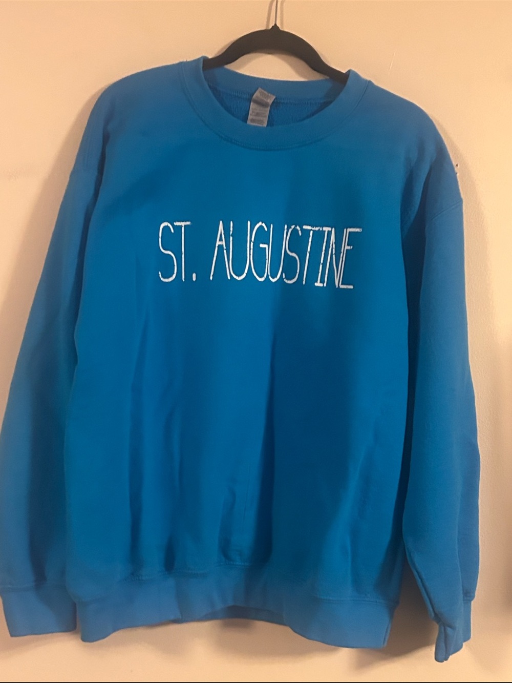 Gildan St. Augustine Blue Heavy Blend Crewneck Sweatshirt Large
